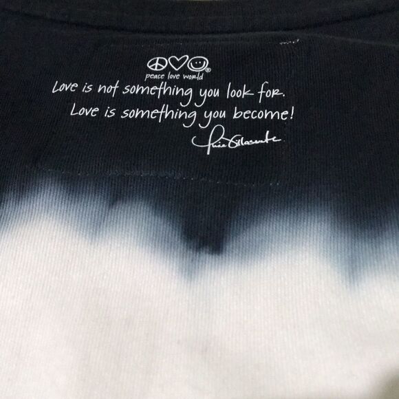 Peace Love World Tie Dye French Terry Sweatshirt - Picture 3 of 4